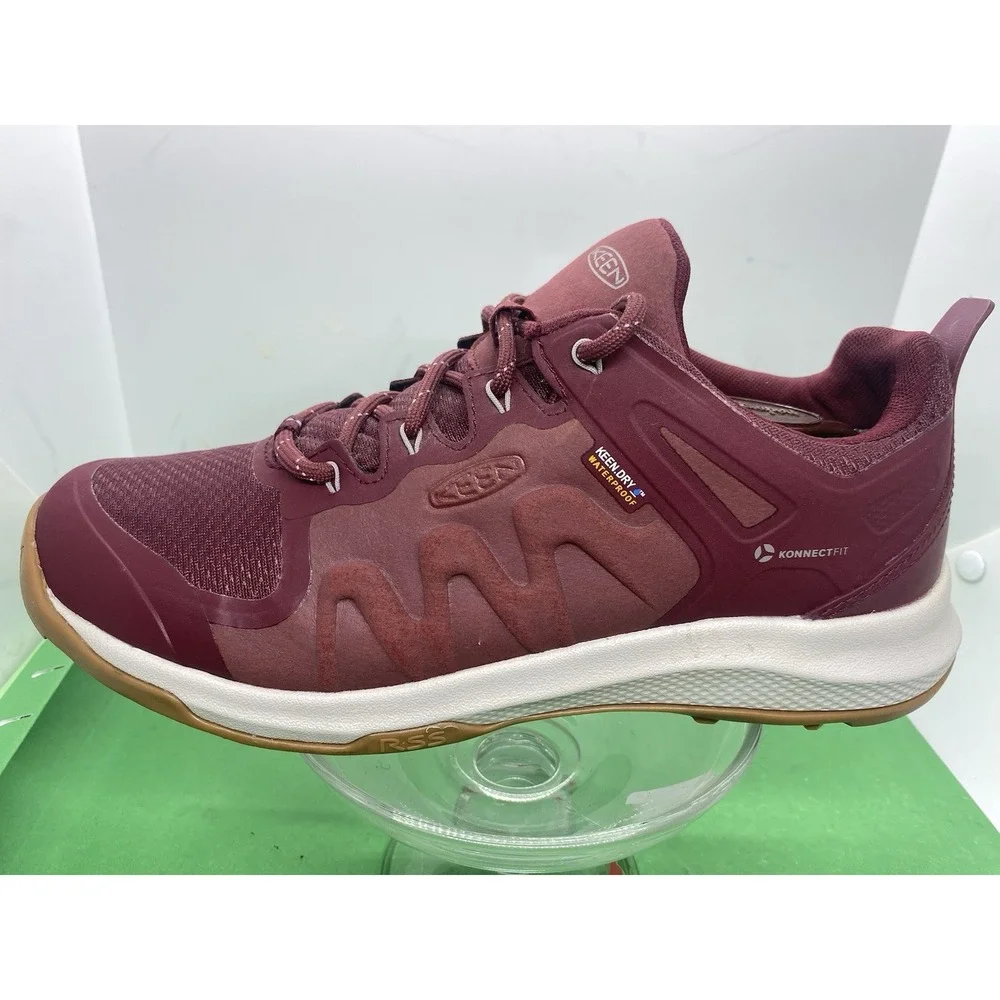 KEEN Explore WP Tawny Port/Satellite Hiking Outdoor Trail Shoes Womens Sz 9.5
